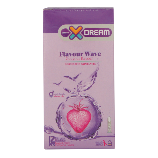 کاندوم میوه ای ایکس دریم مدل Flavour wave