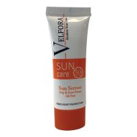 کرم ضدآفتاب فاقد چربی SPF50 ولفرا